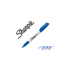 Rotulador Sharpie Permanente Color Azul Punta fina Caja 12 unidades