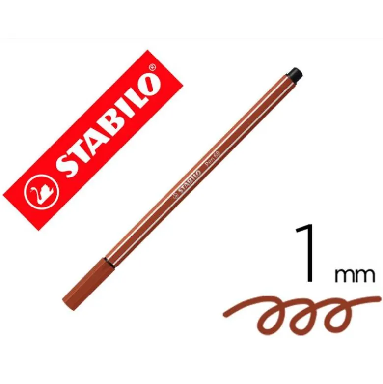 Rotulador Stabilo 68/38 1 mm Color Rojo Sanguina