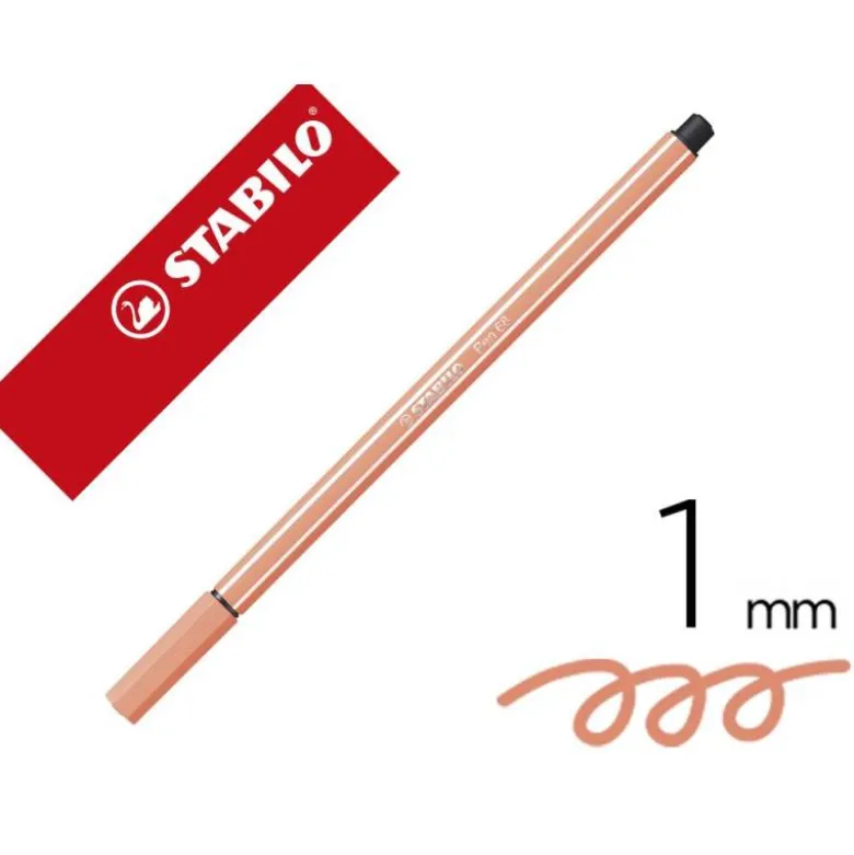Rotulador Stabilo 68/26 1 mm Color Carne claro