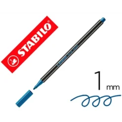 Rotulador Stabilo Acuarelable Pen 68 Color Azul Metalico