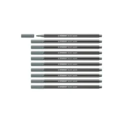 Rotulador Stabilo Acuarelable Pen 68 Color Plata Metalico