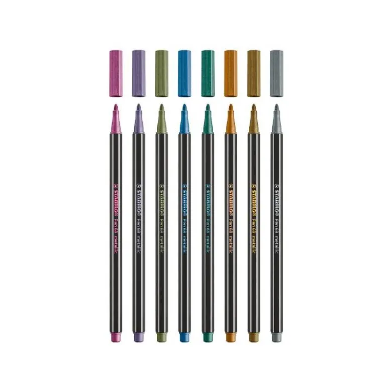 Rotulador Stabilo Acuarelable Pen 68 Color Verde Metalico