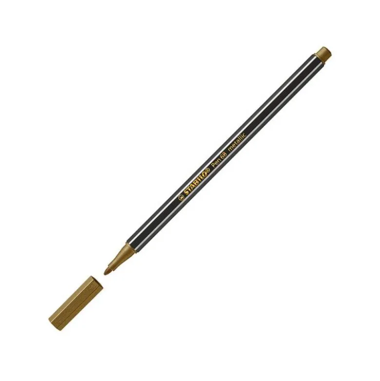 Rotulador Stabilo Acuarelable Pen 68 Color Oro Metalico