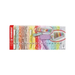 ROTULADOR STABILO FLUORESCENTE SWING COOL NATURE COLORS ESTUCHE DE 18 UNIDADES COLORES SURTIDOS