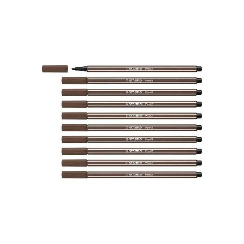Rotulador Stabilo pen 68/65 1 mm Color Marrón oscuro