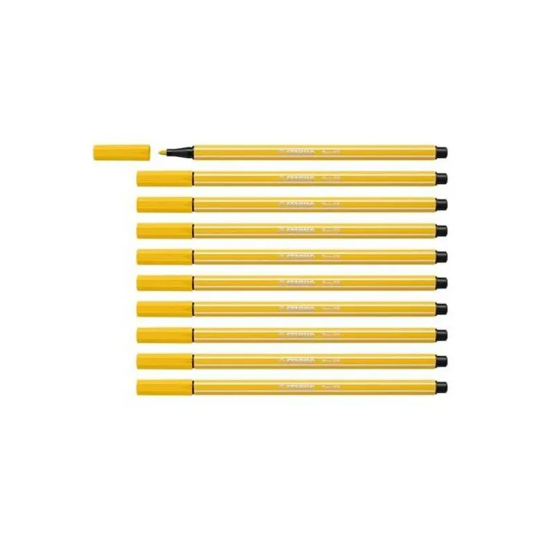 Rotulador Stabilo pen 68/44 amarillo 1 mm