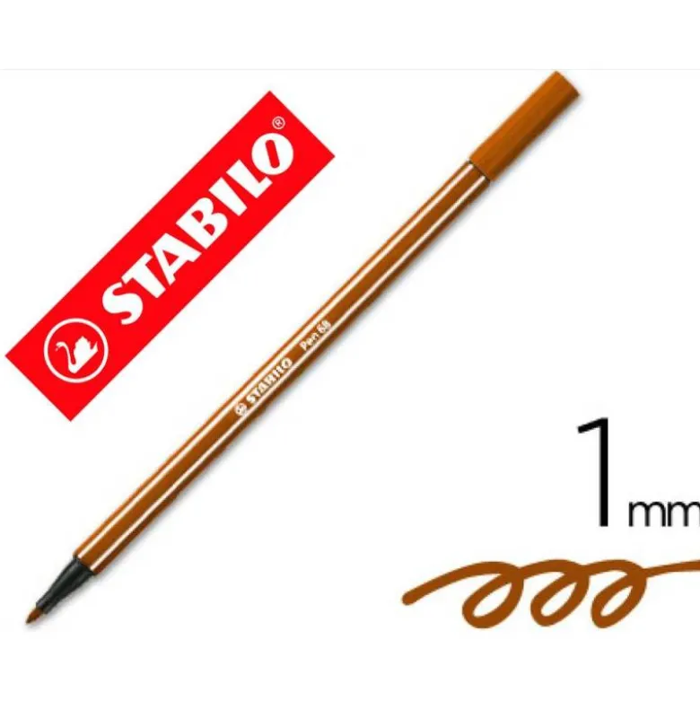 Rotulador Stabilo pen 68/45 Color Marrón 1 mm