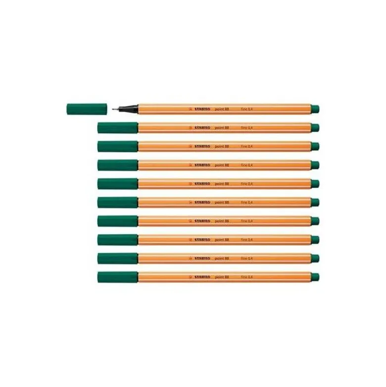 Rotulador Stabilo point 88/96 Color verde pino