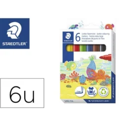 Rotulador Staedtler Jumbo Noris Club Punta Fina Caja 6 Rotuladores