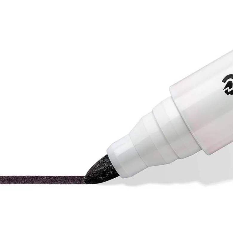 ROTULADOR STAEDTLER LUMOCOLOR 351 PARA PIZARRA BLANCA PUNTA REDONDA 2 MM RECARGABLE ESTUCHE 6 UNIDADES COLORES