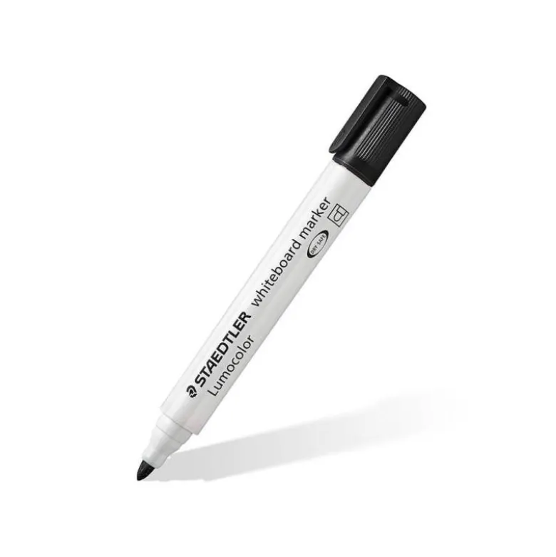 ROTULADOR STAEDTLER LUMOCOLOR 351 PARA PIZARRA BLANCA PUNTA REDONDA 2 MM RECARGABLE ESTUCHE 6 UNIDADES COLORES