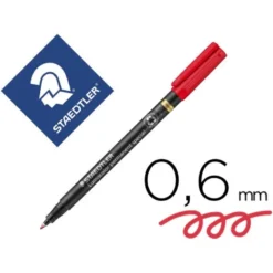 Rotulador Staedtler Lumocolor Permanente 0,6mm color Rojo