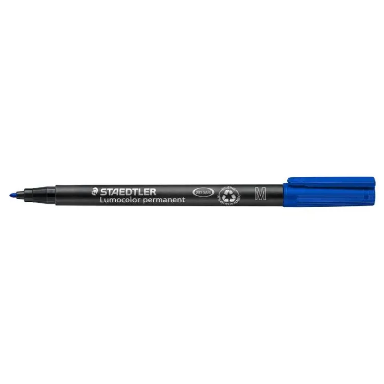 ROTULADOR STAEDTLER LUMOCOLOR RETROPROYECCION PUNTA DE FIBRAPERMANENTE 317-3 AZUL PUNTA MEDIA REDONDA 0.8-1 MM