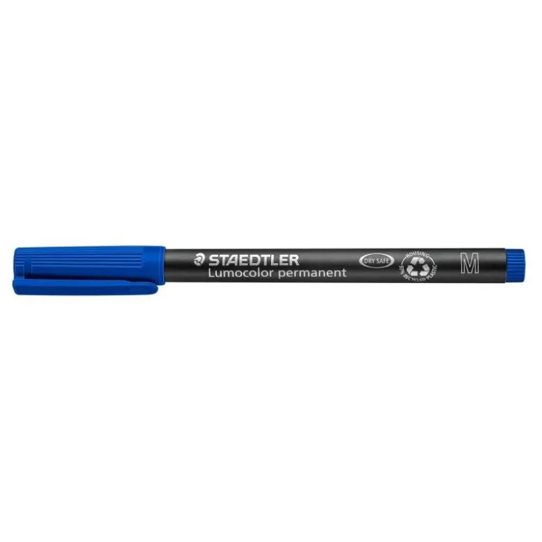 ROTULADOR STAEDTLER LUMOCOLOR RETROPROYECCION PUNTA DE FIBRAPERMANENTE 317-3 AZUL PUNTA MEDIA REDONDA 0.8-1 MM