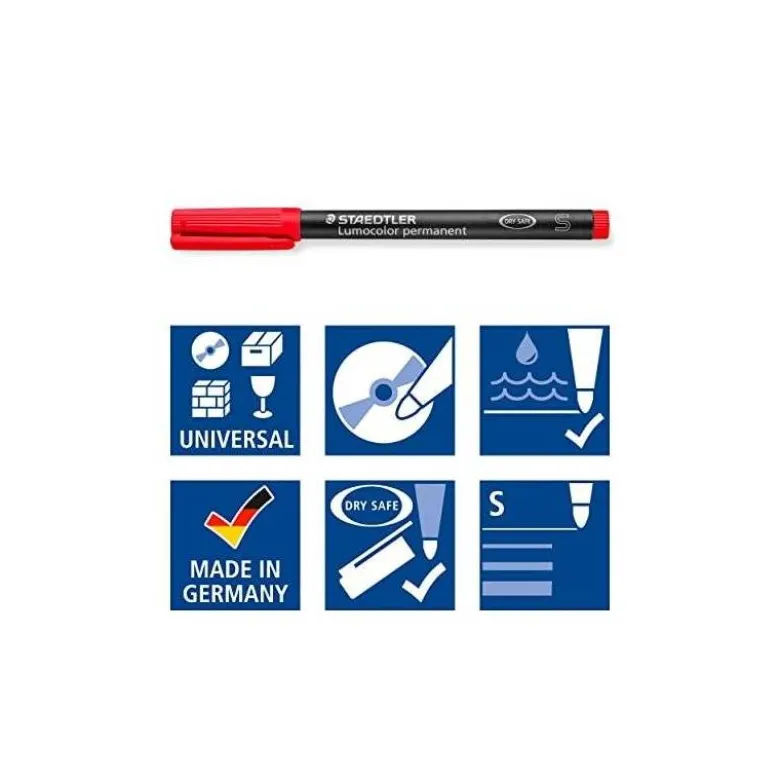 ROTULADOR STAEDTLER LUMOCOLOR RETROPROYECCION PUNTA DE FIBRAPERMANENTE 313-5 VERDE PUNTA SUPER FINA REDONDA 0.4 MM