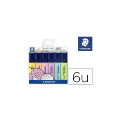 Rotulador Staedtler Textsurfer Pastel Fluorescente estuche 6 colores surtidos