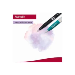 Rotulador Tombow Acuarelable Doble Punta Pincel Estuche de 12 Colores Pastel