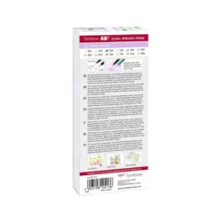 Rotulador Tombow Acuarelable Doble Punta Pincel Estuche de 12 Colores Pastel