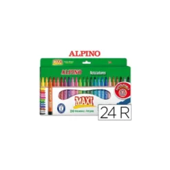 Rotulador Alpino Maxi punta gruesa lavable caja de 24 rotuladores