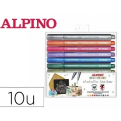 ROTULADOR ALPINO METALLIC MARKER COLOR EXPERIENCE ESTUCHE DE 10 UNIDADES COLORES SURTIDOS