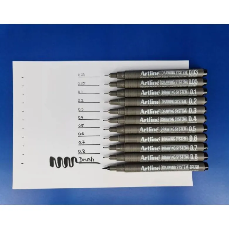 ROTULADOR ARTLINE CALIBRADO MICROMETRICO NEGRO ILLUSTRATION PEN EK-284ILN PUNTA POLIACETAL 0,4MM
