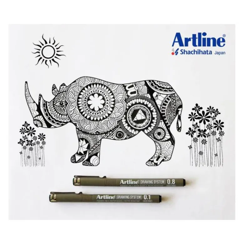 ROTULADOR ARTLINE CALIBRADO MICROMETRICO NEGRO ILLUSTRATION PEN EK-284ILN PUNTA POLIACETAL 0,4MM