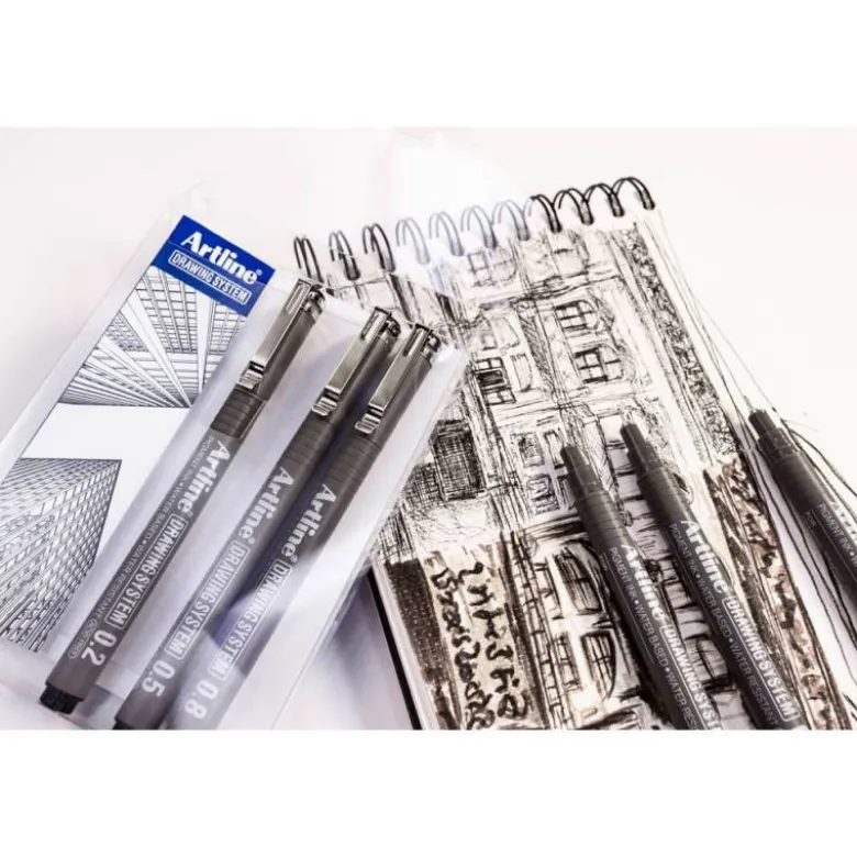 ROTULADOR ARTLINE CALIBRADO MICROMETRICO NEGRO ILLUSTRATION PEN EK-288ILN PUNTA POLIACETAL 0,8MM