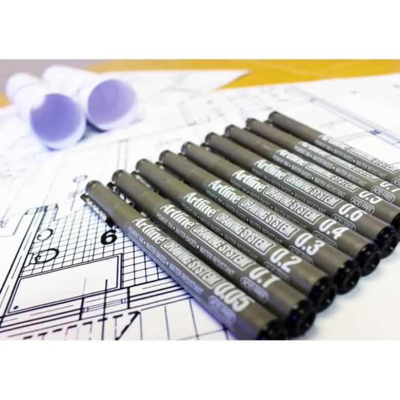 ROTULADOR ARTLINE CALIBRADO MICROMETRICO NEGRO ILLUSTRATION PEN EK-283ILN PUNTA POLIACETAL 0,3MM
