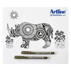 ROTULADOR ARTLINE CALIBRADO MICROMETRICO NEGRO ILLUSTRATION PEN EK-283ILN PUNTA POLIACETAL 0,3MM
