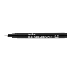 ROTULADOR ARTLINE CALIBRADO MICROMETRICO NEGRO ILLUSTRATION PEN EK-283ILN PUNTA POLIACETAL 0,3MM