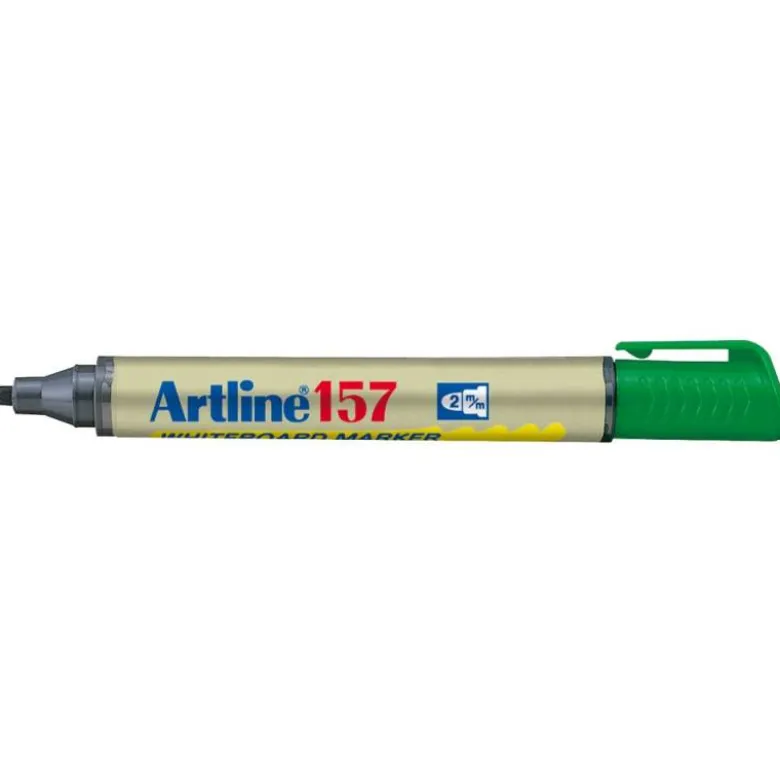 Rotulador artline ek-157 punta redonda 2 mm verde para pizarra blanca