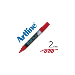 Rotulador Artline EPW-4 para pizarra tipo tiza Color Rojo bolsa 4 rotuladores