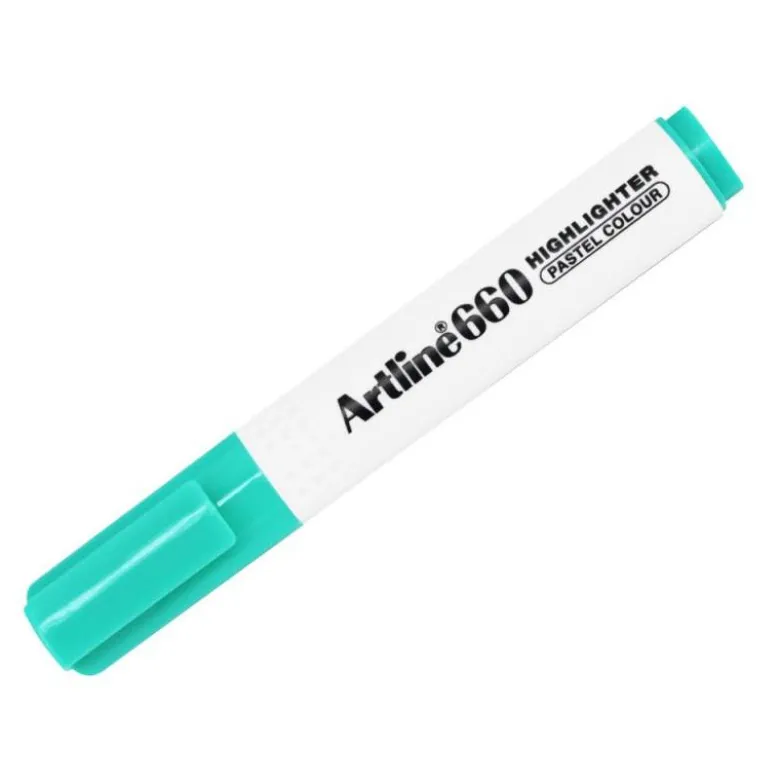 ROTULADOR ARTLINE FLUORESCENTE EK-660 VERDE PASTEL PUNTA BISELADA