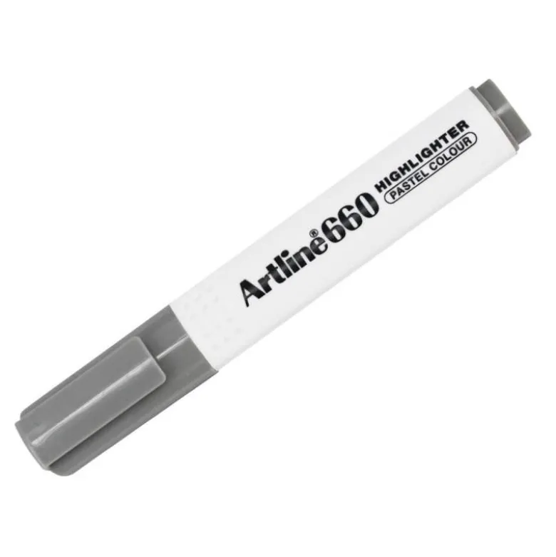 ROTULADOR ARTLINE FLUORESCENTE EK-660 GRIS PASTEL PUNTA BISELADA