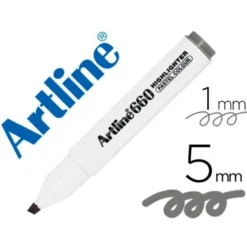 ROTULADOR ARTLINE FLUORESCENTE EK-660 GRIS PASTEL PUNTA BISELADA