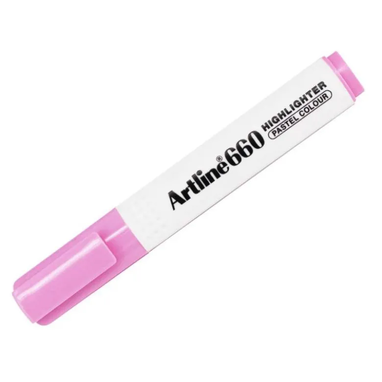 ROTULADOR ARTLINE FLUORESCENTE EK-660 ROSA PASTEL PUNTA BISELADA