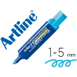 ROTULADOR ARTLINE FLUORESCENTE EKS-600 AZUL PUNTA BISELADA