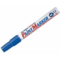 ROTULADOR ARTLINE MARCADOR PERMANENTE EK-400 XF AZUL -PUNTA REDONDA 2.3 MM -METAL CAUCHO Y PLASTICO