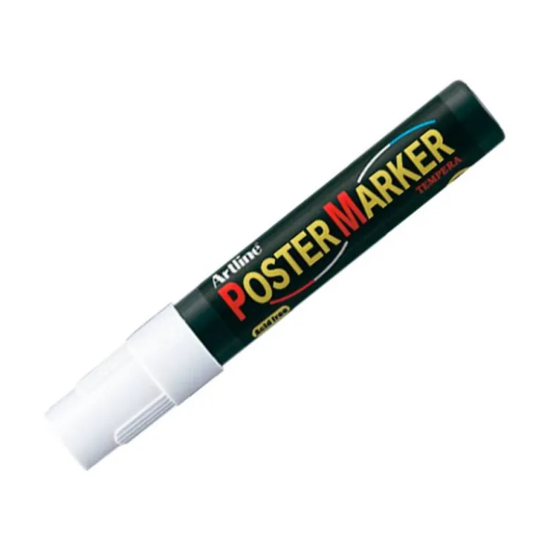 Rotulador Artline Poster Marker EPP-4 Punta Redonda Trazo 2mm Color Blanco