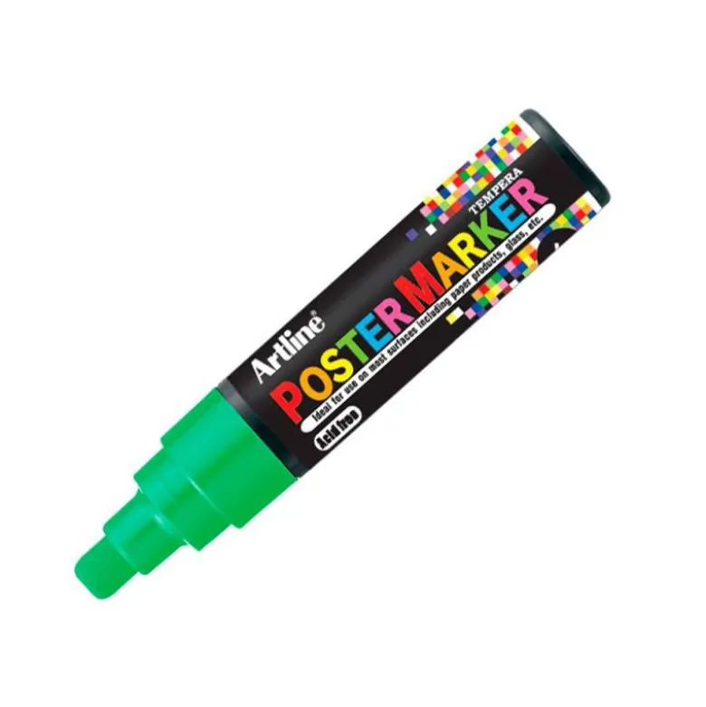 Rotulador Artline Poster Marker EPP-6 Punta Redonda Trazo 6mm Color Verde