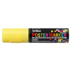 ROTULADOR ARTLINE POSTER MARKER EPP-20 PUNTA RECTANGULAR 20 MM COLOR AMARILLO FLUOR