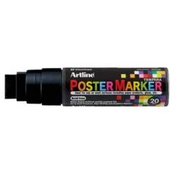 ROTULADOR ARTLINE POSTER MARKER EPP-20 PUNTA RECTANGULAR 20 MM COLOR NEGRO