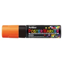 ROTULADOR ARTLINE POSTER MARKER EPP-20 PUNTA RECTANGULAR 20 MM COLOR NARANJA FLUOR