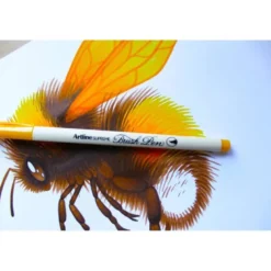 Rotulador Artline Supreme Brush Acuarelable Punta Pincel Color Azul Celeste