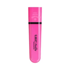 ROTULADOR BIC FLAT FLUORESCENTE ROSA NEON CAJA DE 12 UNIDADES