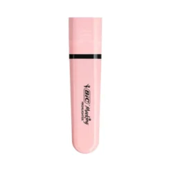 ROTULADOR BIC FLAT FLUORESCENTE ROSA PASTEL CAJA DE 12 UNIDADES