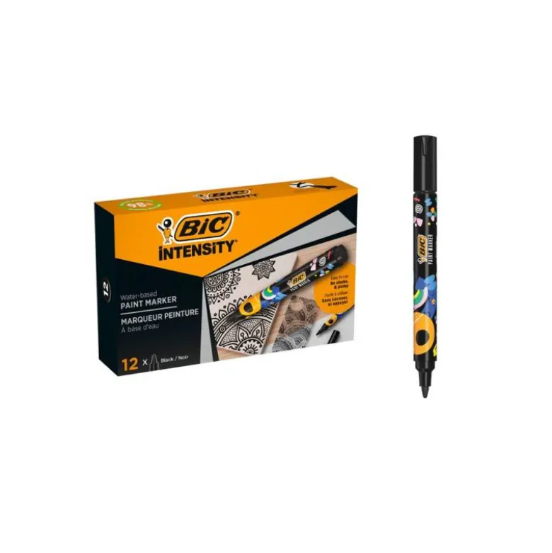 ROTULADOR BIC INTENSITY PAINT MARKER COLOR NEGRO
