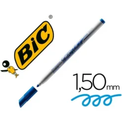 Rotulador Bic Velleda fino 1 mm color azul para pizarra blanca