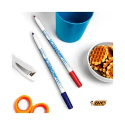 Rotulador Bic Velleda fino 1 mm color rojo para pizarra blanca
