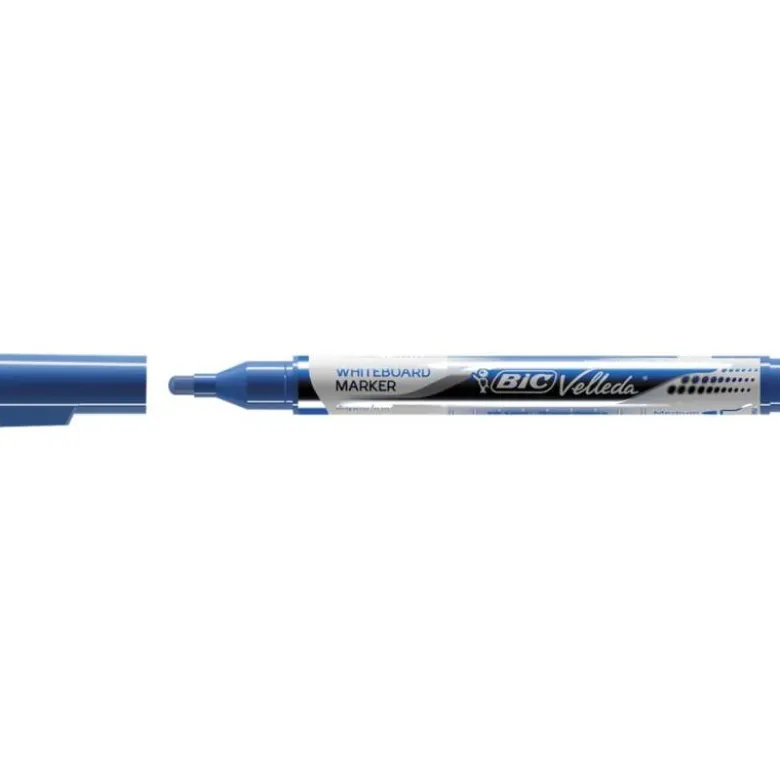 Rotulador Bic Velleda 2,2 mm color azul para pizarra blanca